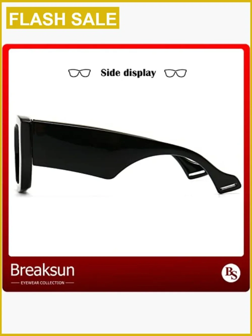 Thick Frame Oversized Square Blue Light Blocking Glasses